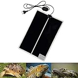 PeSandy Manta Calefactora para Reptiles, 42x28CM Almohadilla Térmica para Reptiles con Temperatura Ajustable para Reptiles Tortuga, Serpientes, Lagartos, Geckos,Arañas- Tapetes Térmicos para Terrarios