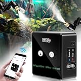 Inteligente Humidificador de Reptiles, Sistema de Riego Terrario, Boquillas Pulverizadoras Ajustable 360 °, Control Remoto por Teléfono Móvil Nebulizador Terrario para Plantas Reptiles
