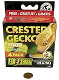 Exo Terra Crested Gecko Food - Porciones de Comida para Todo Tipo de Gecko (4 x 12,5 g)